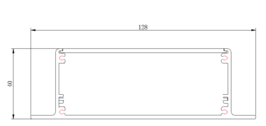 以太网多路采集器：AL-485-DI-NET外形尺寸示意图_副本